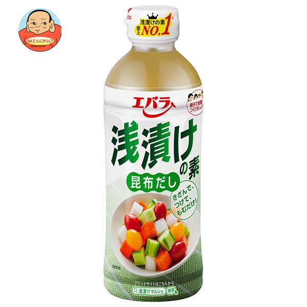 [ポイント5倍！6/11(水)1時59分まで全品対象エントリー&購入]エバラ食品 浅漬けの素 昆布だし 500mlペットボトル×12本入｜ 送料無料 料理の素 浅漬けの素 素