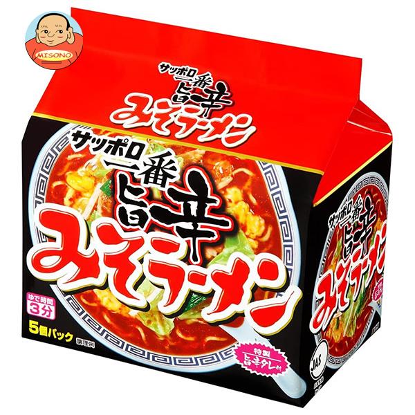 サンヨー食品 サッポロ一番 みそラーメン 旨辛 5食パック×6個入｜ 送料無料 ラーメン インスタント麺 袋めん 即席のサムネイル
