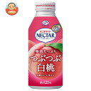 不二家 ネクター つぶつぶ白桃 380gボトル缶×24本入｜ 送料無料 ピーチネクター ネクター ピーチ 桃 もも