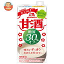 森永製菓 甘酒 糖質30％オフ 1000ml紙パック×6本入｜ 送料無料 甘酒 森永 米麹 あまざけ 1l 1L 酒粕