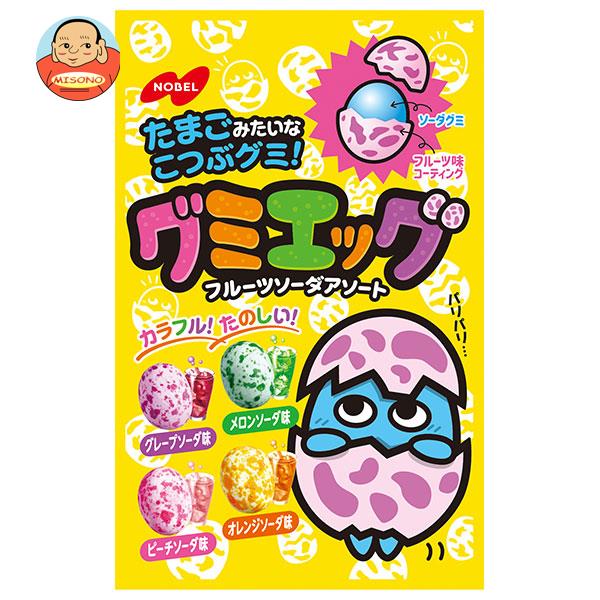 ノーベル製菓 グミエッグ 40g×6袋入×(2ケース)｜ 送料無料 お菓子 グミ キャンディ 袋