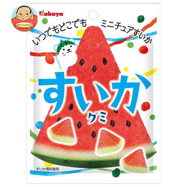 カバヤ すいかグミ 50g×10袋入｜ 送料無料 お菓子 グミ 袋 すいか