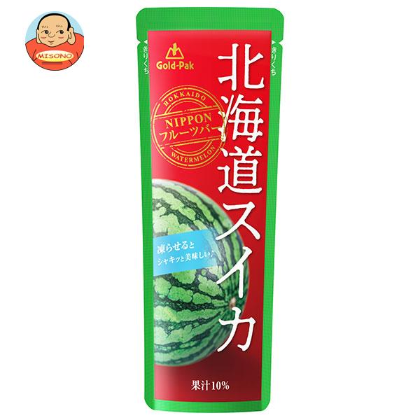 ゴールドパック 北海道スイカ 80gパウチ×20本入×(2ケース)｜ 送料無料 スイカ 果実飲料 加糖