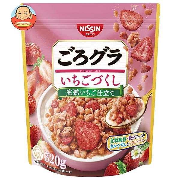 日清シスコ ごろグラ いちごづくし 320g×6袋入｜ 送料無料 グラノーラ シリアル イチゴ 苺 いちご 朝食