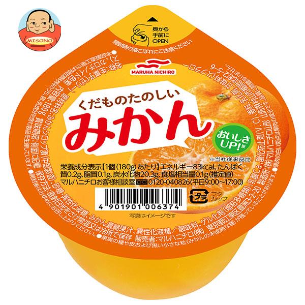 マルハニチロ くだものたのしい みかん 180g×24(6×4)個入｜ 送料無料 みかんゼリー ゼリー みかん ミカンのサムネイル
