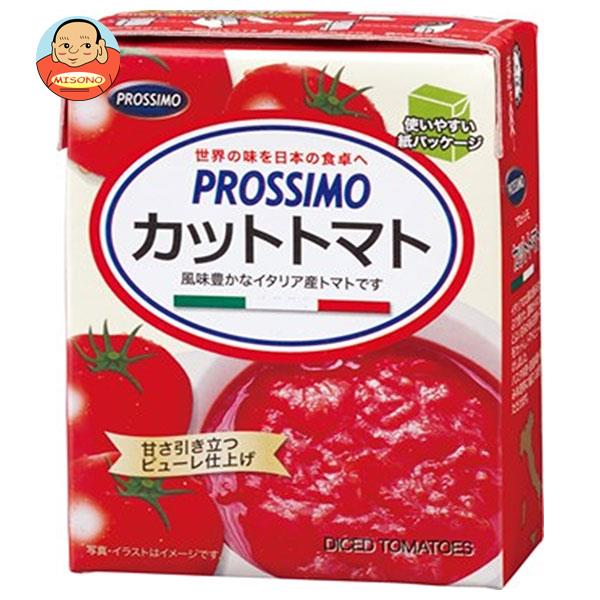 プロッシモ カットトマト 390g紙パック×16個入｜ 送料無料 トマト カットトマト 紙パック