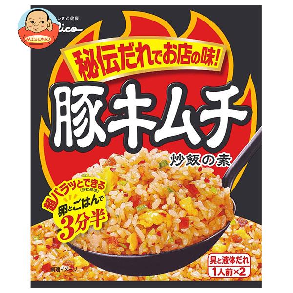 江崎グリコ 豚キムチ炒飯の素 43.6g×10袋入×(2ケース)｜ 送料無料 一般食品 調味料 素 炒飯 チャーハン 豚キムチ 1