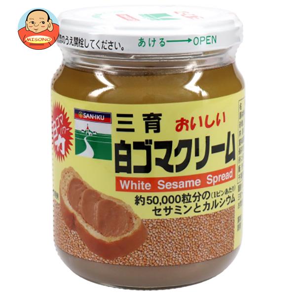 三育フーズ 白ゴマクリーム 190g瓶×12(6×2)個入×(2ケース)｜ 送料無料 ジャム 瓶 スプレッド 白ごまクリーム