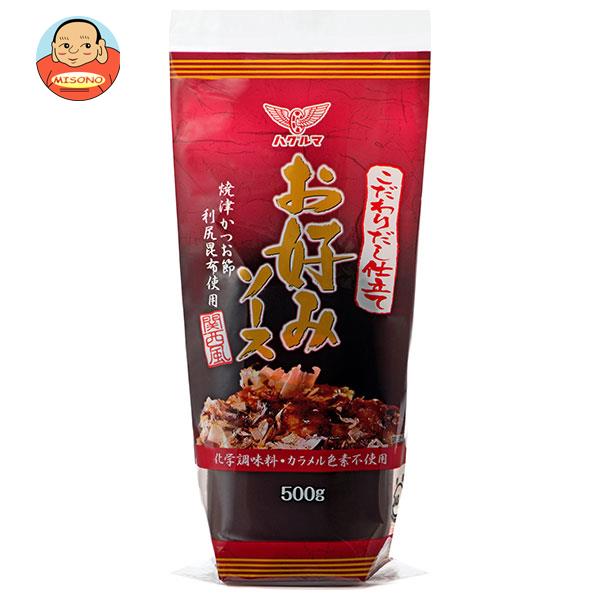 ハグルマ こだわりだし仕立て お好みソース 関西風 500g×12本入｜ 送料無料 調味料 業務用 ソース 濃厚