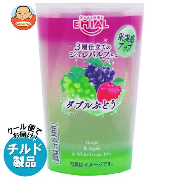 【チルド(冷蔵)商品】安曇野食品工房 3層仕立てのジュレパルフェ ダブルぶどう 190g×8個入｜ 送料無料 ゼリー デザート ぶどう グレープ ジュレのサムネイル