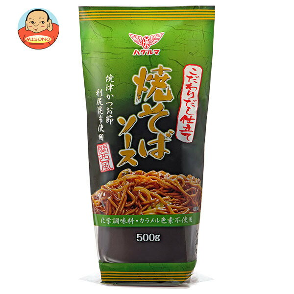 ハグルマ こだわりだし仕立て 焼そばソース 関西風 500g×12本入×(2ケース)｜ 送料無料 調味料 業務用 ソース 濃厚