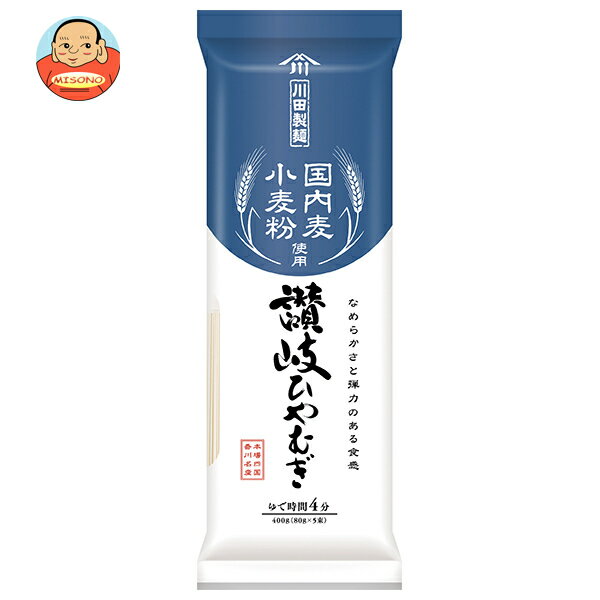 日清ウェルナ 川田製麺 国内麦小麦粉使用 ひやむぎ 400g×20袋入×(2ケース)｜ 送料無料 一般食品 麺類 乾麺 冷や麦