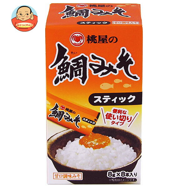 桃屋 桃屋の鯛みそ スティック 64g(8g×8P)×6個入｜ 送料無料 一般食品 調味 みそ スティック 鯛のサムネイル