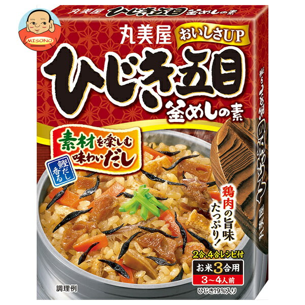 丸美屋 ひじき五目釜めしの素 215g×5個入｜ 送料無料 一般食品 調味料 素 釜飯 料理の素 かまめし