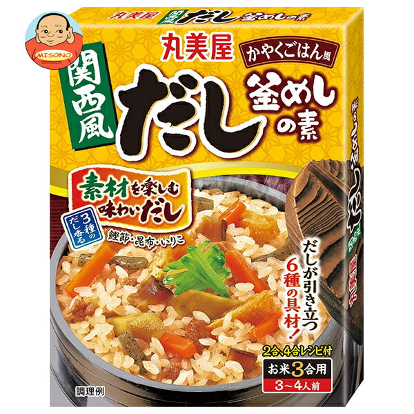 JANコード:4902820211184 原材料 野菜(にんじん(国産)、ごぼう)、鶏肉、こんにゃく、油揚げ、砂糖、椎茸、醤油、食塩、でん粉、エキス(昆布、酵母)、発酵調味料、鶏脂、鰹節粉、昆布粉、いわし粉/調味料(アミノ酸)、(一部に小麦・大豆・鶏肉を含む) 栄養成分 (230gあたり)エネルギー253kcal、たんぱく質15g、脂質9.9g、炭水化物26g、食塩相当量10.6g 内容 カテゴリ:調味料、釜飯の素、料理の素サイズ:170～230(g,ml) 賞味期間 (メーカー製造日より)12ヶ月 名称 たきこみごはんのもと(かまめしのもと) 保存方法 直射日光を避け、常温で保存してください。 備考 販売者:丸美屋食品工業株式会社東京都杉並区松庵1-15-18 ※当店で取り扱いの商品は様々な用途でご利用いただけます。 御歳暮 御中元 お正月 御年賀 母の日 父の日 残暑御見舞 暑中御見舞 寒中御見舞 陣中御見舞 敬老の日 快気祝い 志 進物 内祝 御祝 結婚式 引き出物 出産御祝 新築御祝 開店御祝 贈答品 贈物 粗品 新年会 忘年会 二次会 展示会 文化祭 夏祭り 祭り 婦人会 こども会 イベント 記念品 景品 御礼 御見舞 御供え クリスマス バレンタインデー ホワイトデー お花見 ひな祭り こどもの日 ギフト プレゼント 新生活 運動会 スポーツ マラソン 受験 パーティー バースデー