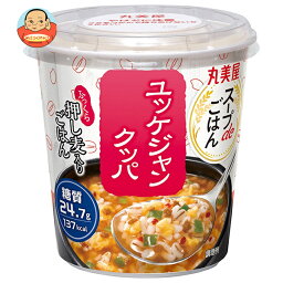 丸美屋 スープdeごはん ユッケジャンクッパ 69.8g×6個入×(2ケース)｜ 送料無料 インスタント ご飯 スープ ごはん