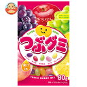春日井製菓 つぶグミ 80g×6個入×(2ケース)| 送料無料 お菓子 グミ 袋 硬め食感 5種のフルーツ味