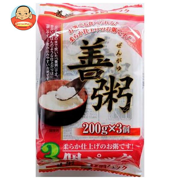 たかの 善粥 3個パック (200g×3個)×8個入｜ 送料無料 一般食品 レトルト食品 ご飯 お粥 おかゆ
