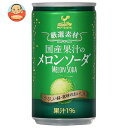富永貿易 神戸居留地 国産果汁のメロンソーダ 185ml缶×20本入×(2ケース)| 送料無料 炭酸 ソーダ 缶 メロン 果物 フルーツ