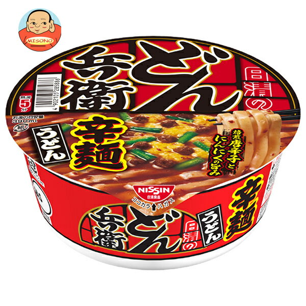 日清食品 日清のどん兵衛 辛麺うどん 82g×12個入｜ 送料無料 インスタント カップ麺 うどん どん兵衛のサムネイル