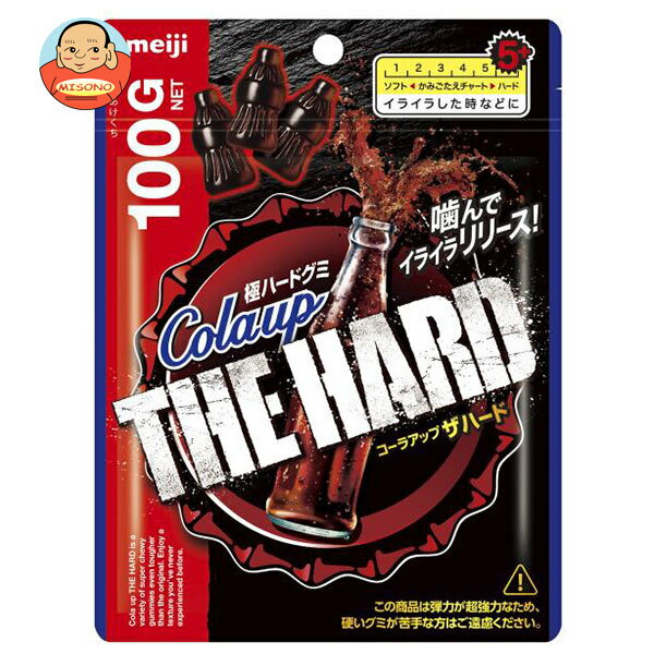 楽天飲料 食品専門店 味園サポート明治製菓 コーラアップ ザハード 100g×6袋入×（2ケース）｜ 送料無料 お菓子 グミ 袋 弾力 ハードグミ Colaup