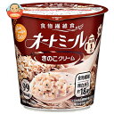 旭松 オートミール きのこクリーム 24.2g×6個入×(2ケース)| 送料無料 オートミール レトルト きのこ キノコ クリーム