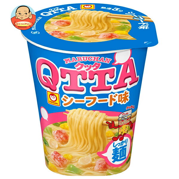 東洋水産 MARUCHAN QTTA(マルチャン クッタ) シーフード味 75g×12個入｜ 送料無料 インスタント カップ麺 ラーメン シーフードのサムネイル