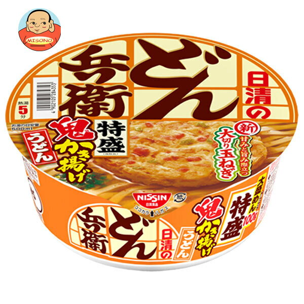日清食品 日清のどん兵衛 特盛かき揚げ天ぷらうどん 136g×12個入｜ 送料無料 うどん インスタント麺 即席のサムネイル