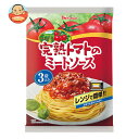 ハウス食品 完熟トマトのミートソース 3袋入り 390g(130g×3袋)×12個入| 送料無料 パスタ ソース トマト ミート レトルト