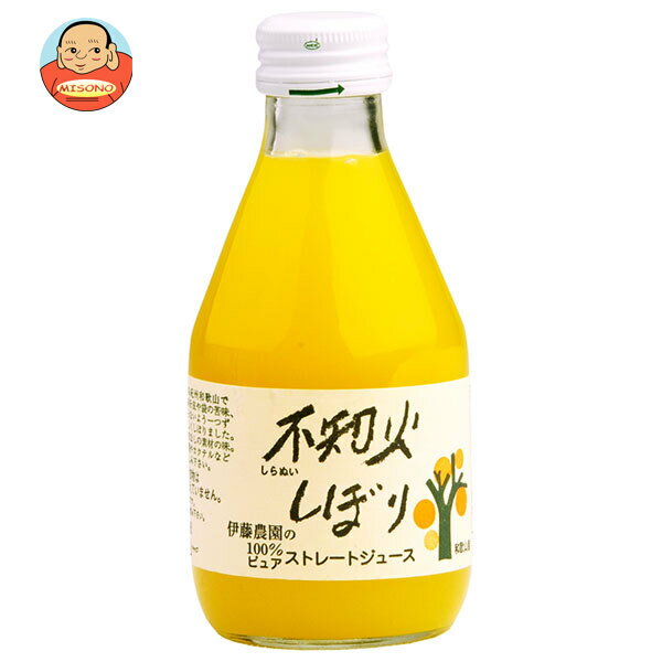 伊藤農園 100%ピュアジュース 不知火 180ml瓶×30本入｜ 送料無料 果実飲料 果汁100% みかん 瓶