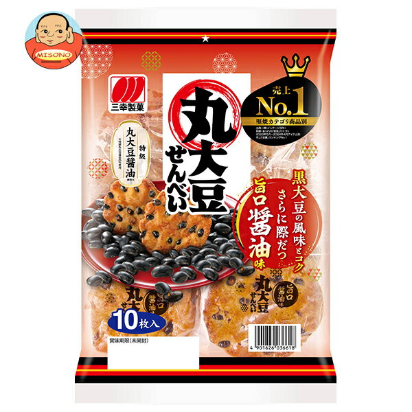 三幸製菓 丸大豆せんべい 10枚×12袋入｜ 送料無料 お菓子 おつまみ・せんべい 袋のサムネイル