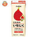 ふくれん 豆乳飲料 いちじく 200ml紙パック×24本入×(2ケース)| 送料無料 豆乳飲料 紙パック 果実