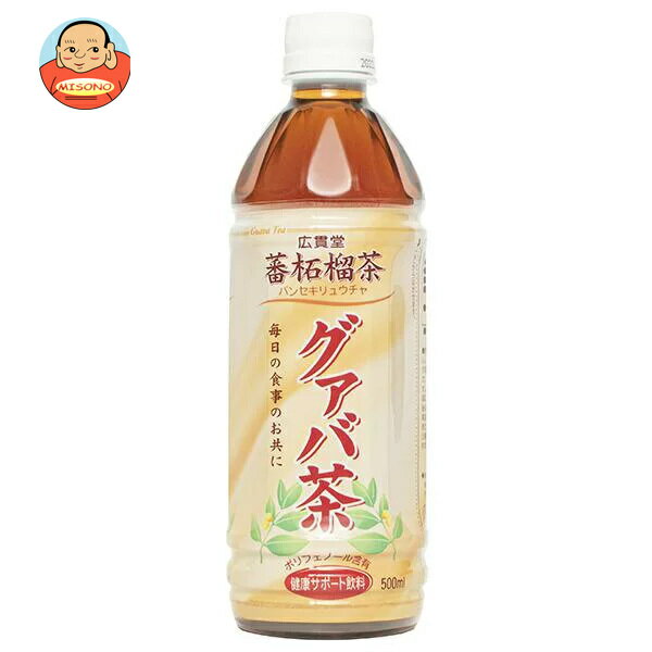 [ポイント5倍！6/27(金)1時59分まで全品対象エントリー&購入]日本薬剤 グァバ茶 500mlペットボトル×24本入×(2ケース)｜ 送料無料 茶飲..