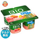 ダノンジャパン ダノンビオ BIO 白桃&黄桃 (75g×4)×6個入 チルド 冷蔵品| 送料無料 ダノン ヨーグルト 桃 もも ダノンヨーグルト