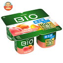 ダノンジャパン ダノンビオ BIO 白桃&黄桃 (75g×4)×6個入 メーカー 問屋直送 チルド 冷蔵品| 送料無料 ダノン ヨーグルト 桃 もも ダノンヨーグルト
