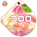 UHA味覚糖 コロロ 清水白桃 40g×6個入| 送料無料 お菓子 袋 グミ 白桃 もも