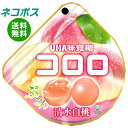 ネコポス UHA味覚糖 コロロ 清水白桃 40g×6個入| 全国送料無料 お菓子 袋 グミ 白桃 もも