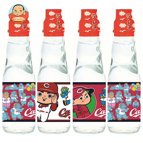 齋藤飲料工業 カープラムネ 200ml瓶×30本入｜ 送料無料 炭酸 ラムネ 瓶 炭酸水 炭酸飲料 広島カープ カープのサムネイル