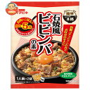 イチビキ まぜて簡単ひとてま本格 石焼風ビビンバの素 (1人前×2入) 174g×10個入| 送料無料 調味料 料理の素 大豆もやし入りコチュジャンだれ