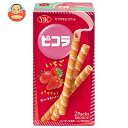 ヤマザキビスケット ピコラ いちご (5本×2P)×10個入×(2ケース)| 送料無料 苺チョコレート味 ロールクッキー
