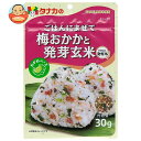 田中食品 ごはんにまぜて 梅おかかと発芽玄米 30g×10袋入×(2ケース)| 送料無料 ふりかけ チャック袋 調味料 まぜごはんの素