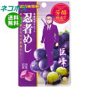 ネコポス UHA味覚糖 忍者めし (巨峰) 20g×10袋入| 全国送料無料 お菓子 グミ ハードグミ 忍者式ダイエット グレープ 葡萄