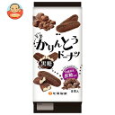 七尾製菓 半生かりんとうドーナツ 黒糖 8本×12袋入×(2ケース)| 送料無料 お菓子 油菓子 どーなつ