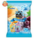 オリヒロ ぷるんとアイス みかん+グレープ (20gパウチ×12個)×12袋入| 送料無料 蒟蒻芋粉不使用 個包装 食べきりサイズ