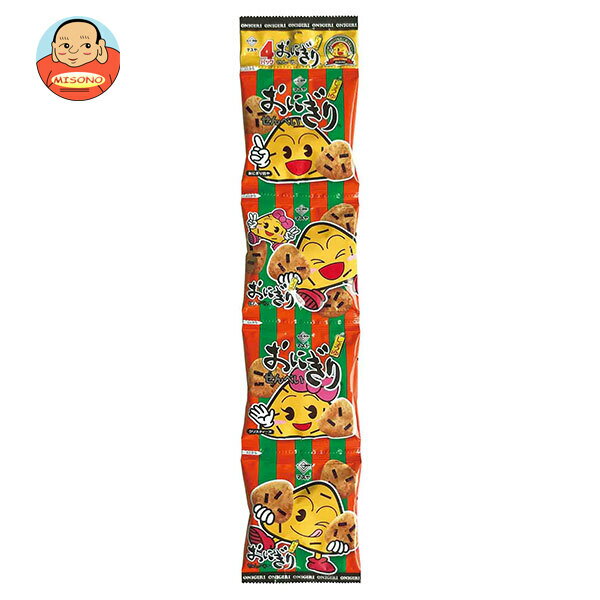 マスヤ 4連 おにぎりせんべい 56g×12袋入 メーカー 問屋直送| 送料無料 お菓子 おつまみ・せんべい 袋 米菓 醤油 しょうゆ