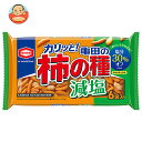 【送料無料・メーカー/問屋直送品・代引不可】亀田製菓 減塩 亀田の柿の種 6袋詰 164g×12入| おかき お菓子 ピーナッツ おやつ 袋 おつまみ(4)