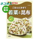 ネコポス 田中食品 ごはんにまぜて 若菜と昆布 30g×10袋入| 全国送料無料 ふりかけ チャック袋 調味料 まぜごはんの素