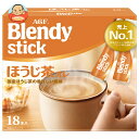 AGF ブレンディ スティック ほうじ茶オレ (9.7g×18本)×6箱入×(2ケース)| 送料無料 インスタント スティック ほうじ