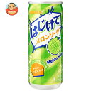 サンガリア はじけてメロンソーダ 250g缶×30本入| 送料無料 炭酸飲料 メロン 缶 ソーダ