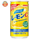 サンガリア スキっとレモンC 190g缶×30本入| 送料無料 炭酸飲料 ビタミン 果実飲料 レモン 缶